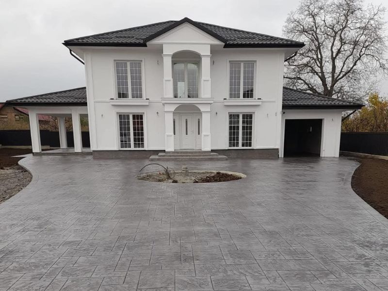 tipos de acabados en hormigón impreso